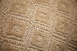 close up of carpet pattern