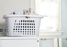 basket full of laundry